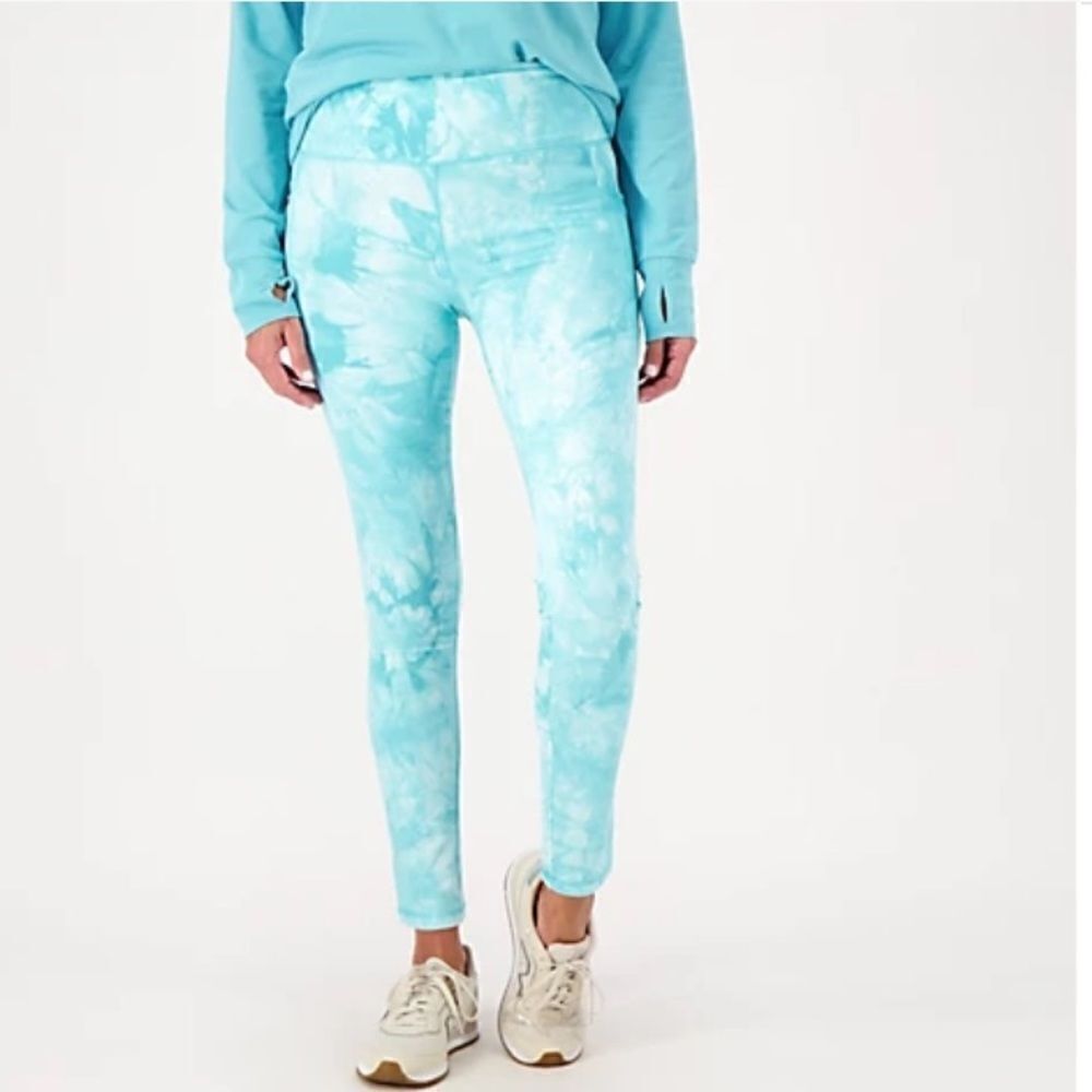 NWT Belle Body Tie Dye Athletic Leggings W/Phone pocket sz Small